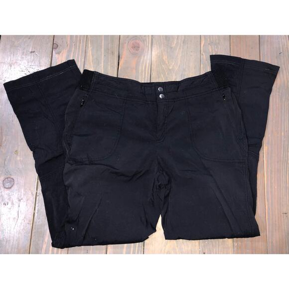 Athleta casual nylon black pants stretch waist women's size 10 - Picture 2 of 9